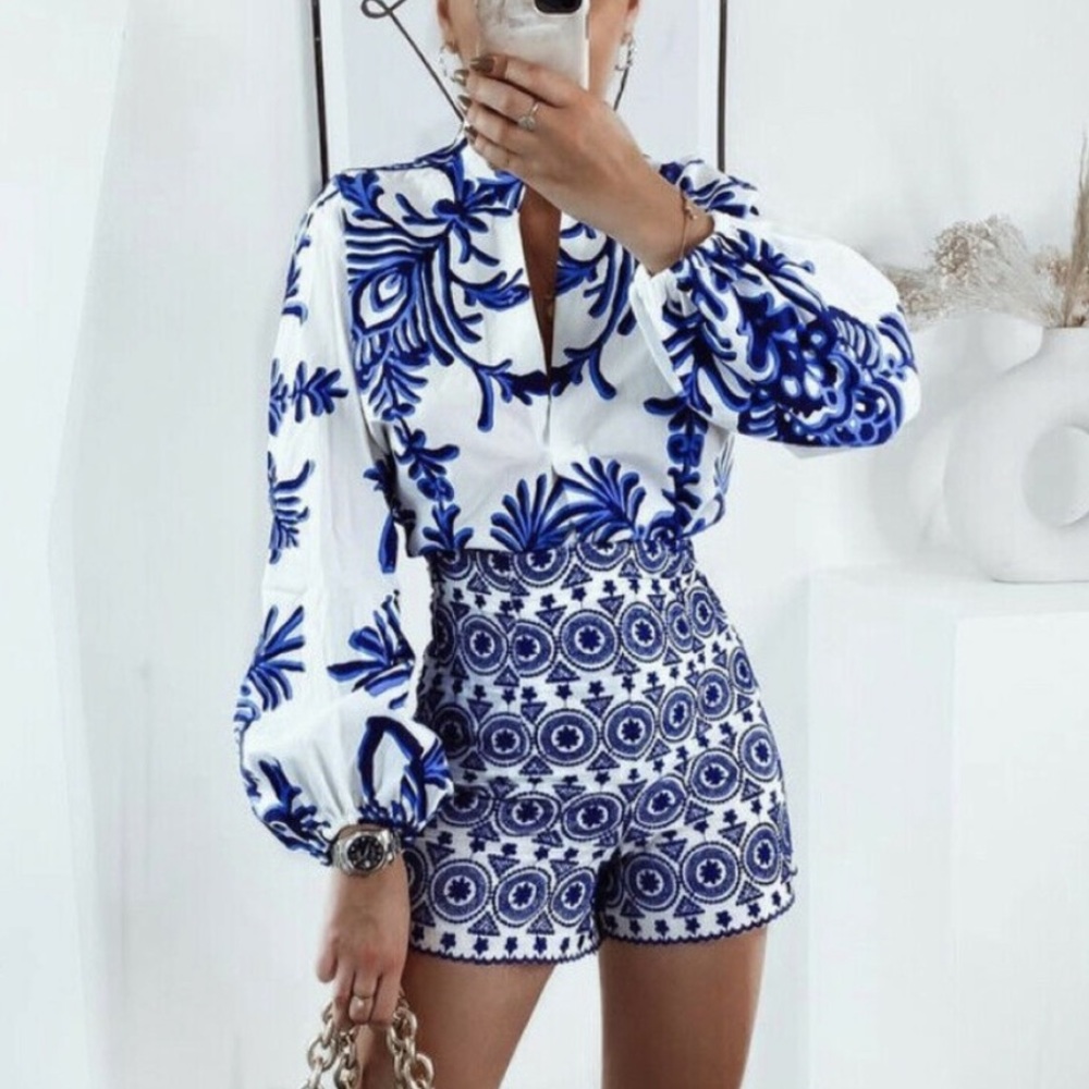 Zara short and top . Both are small.